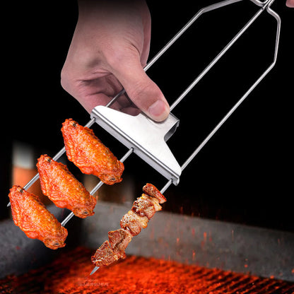 GrillMaster™ Tri-Spike: Revolutionerende 3-vejs grillspyd til perfektion hver gang 