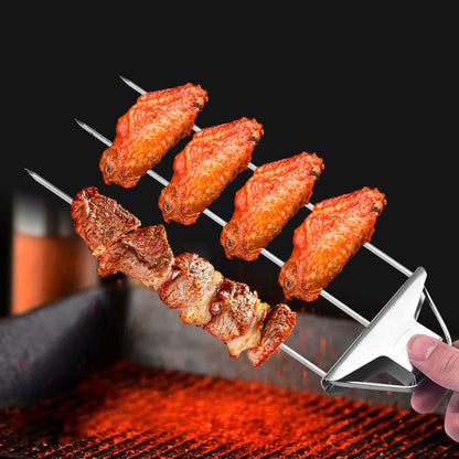 GrillMaster™ Tri-Spike: Revolutionerende 3-vejs grillspyd til perfektion hver gang 