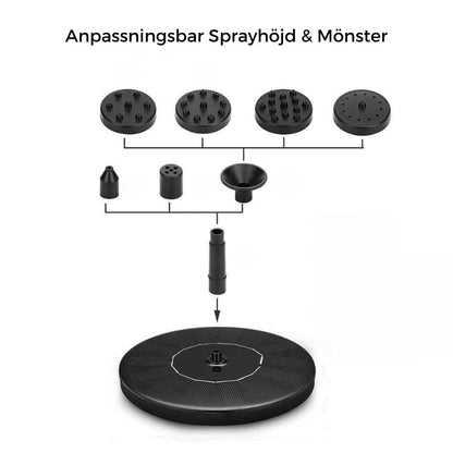 EcoSplash™ solcelledrevet springvand