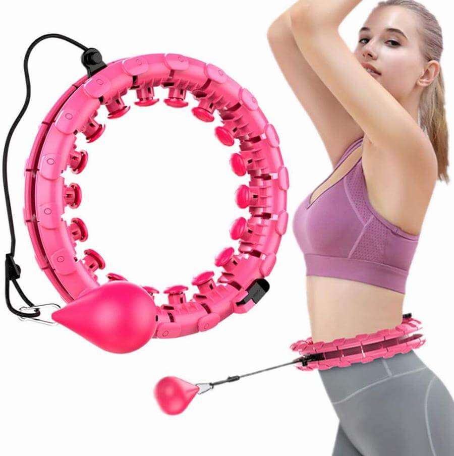 WaistGlow Smart™️ - Din innovative vægtede Hula Hoop Waist Trainer 